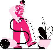 Girl Home Cleaning Graphics